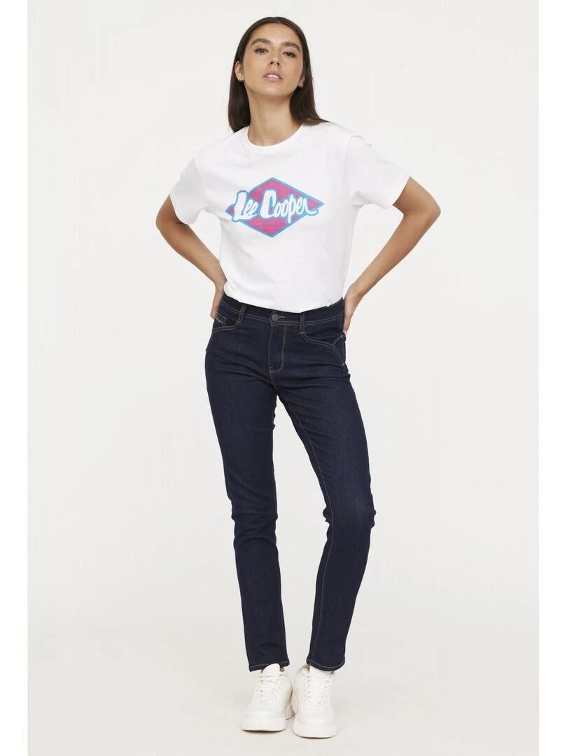 Lee Cooper   Jean coton slim JINNIE   Bleu