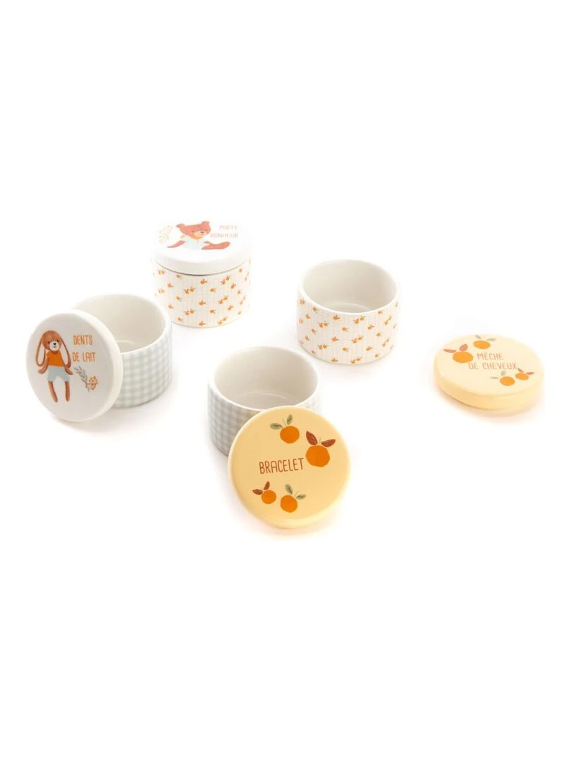 Coffret cadeau de naissance Martin Blanc Jaune