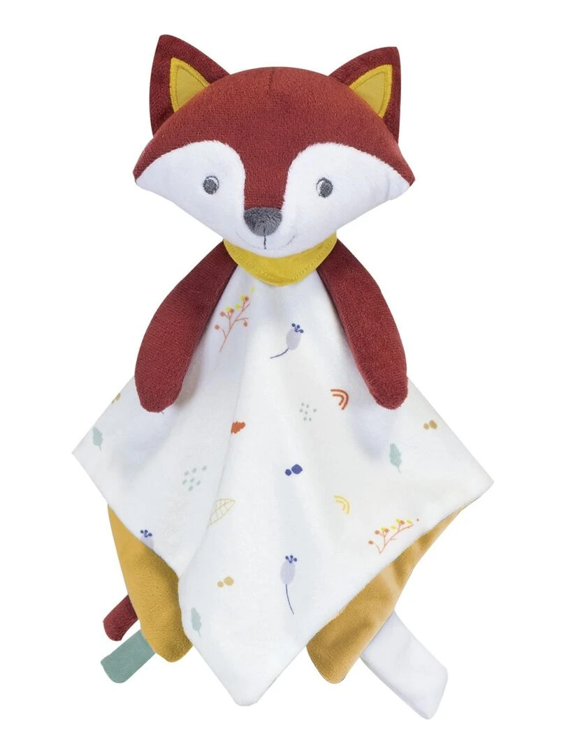 Doudou attache sucette Renard Rouge