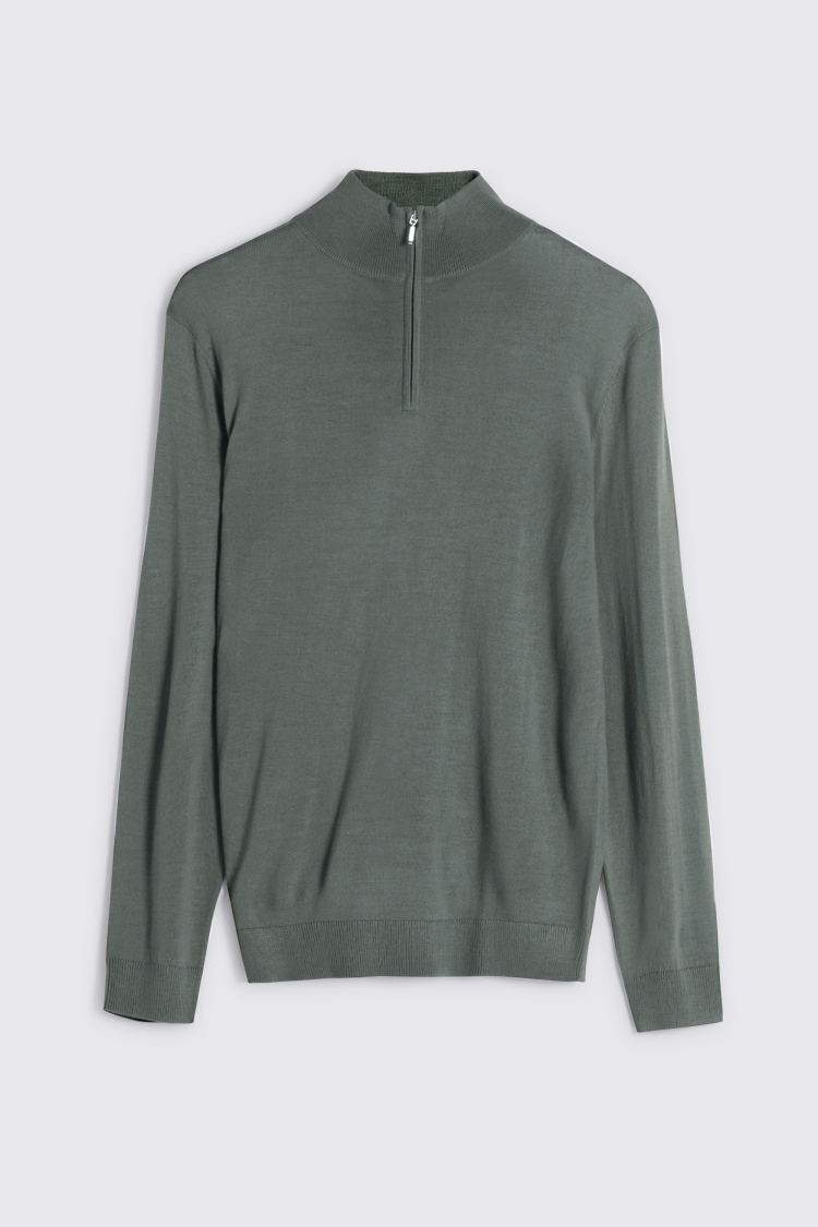 White Merino Mock-Neck Jumper   Buy Online at Moss