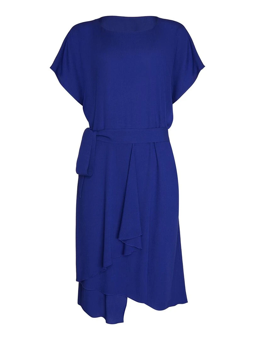 Robe estivale manches courtes Nice   Bleu