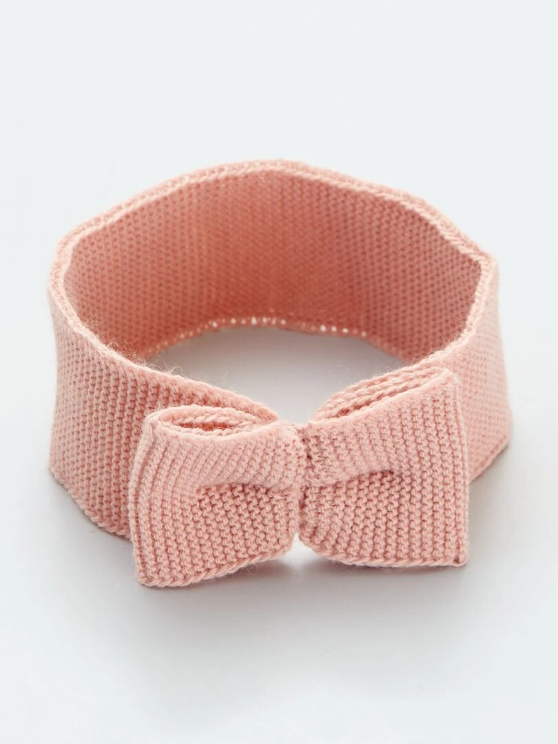 Bandeau en tricot 'La Manufacture de Layette' ROSE