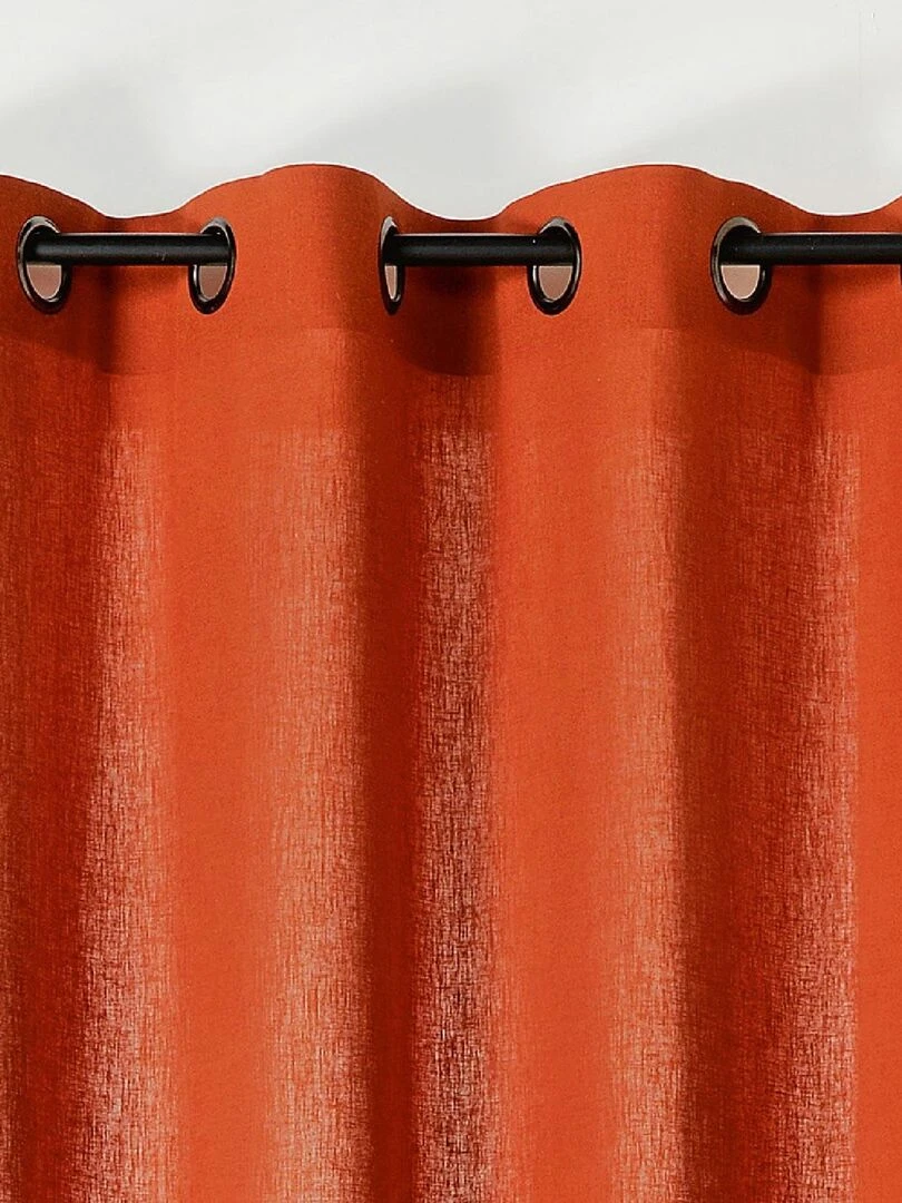 Rideau tamisant en poly/lin Orange