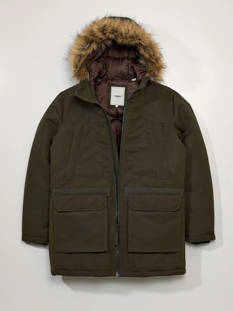Parka à capuche   Kaki