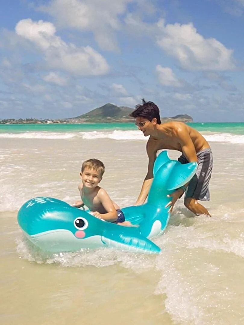 Bouée gonflable baleine   Bleu