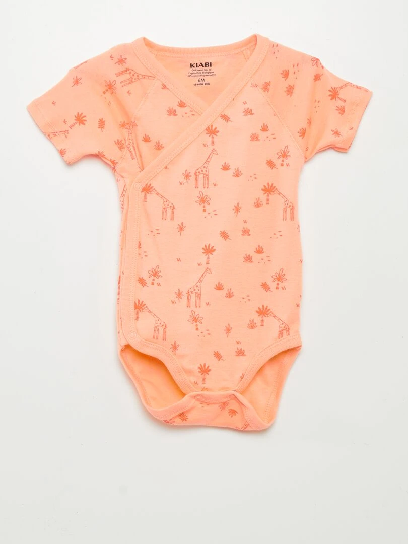 Lot de 3 bodies fantaisie   Orange