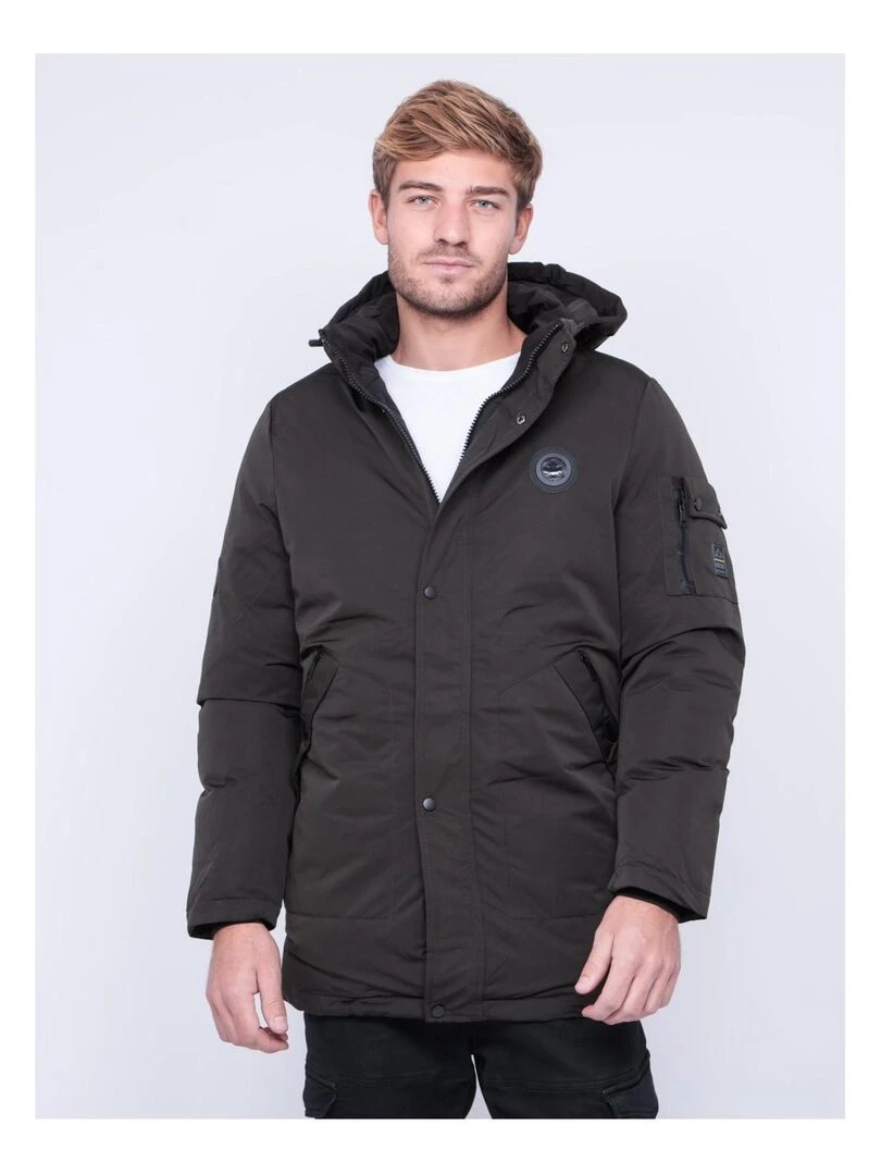 Parka mi longue capuche ZATOICHA Vert