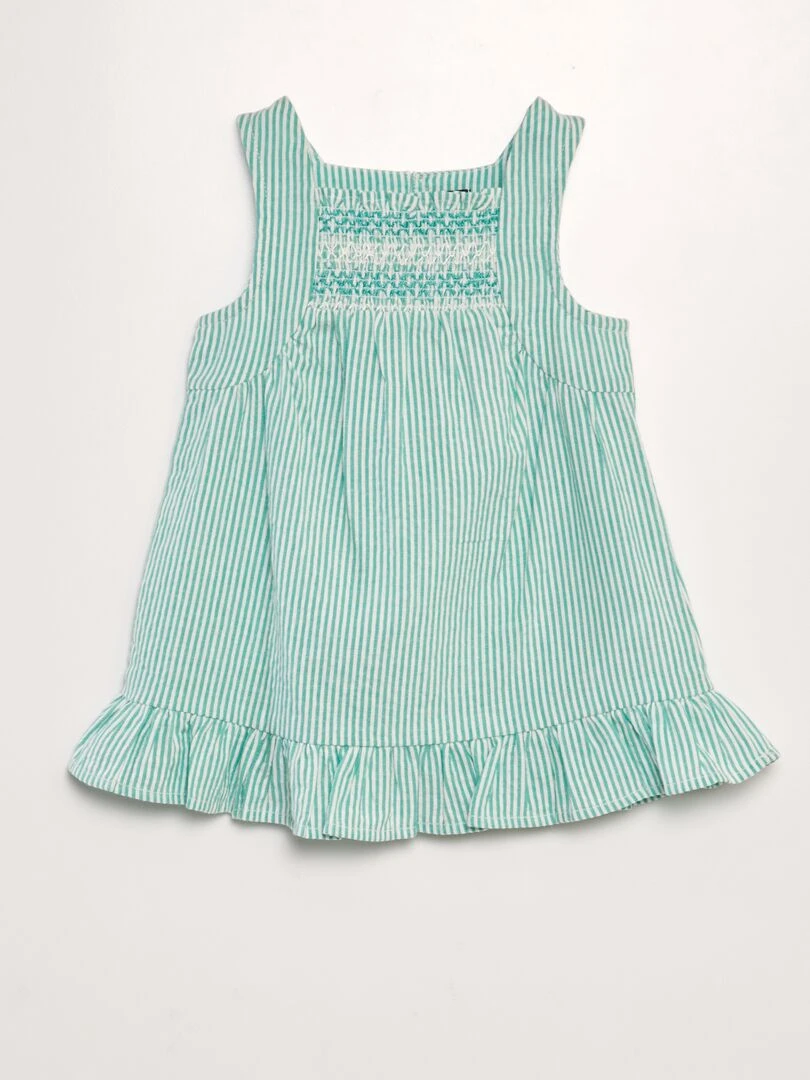 Robe en crépon Vert
