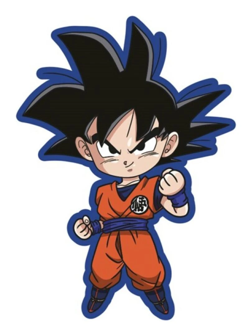 Coussin Figurine 3D Enfant Manga Goku Orange
