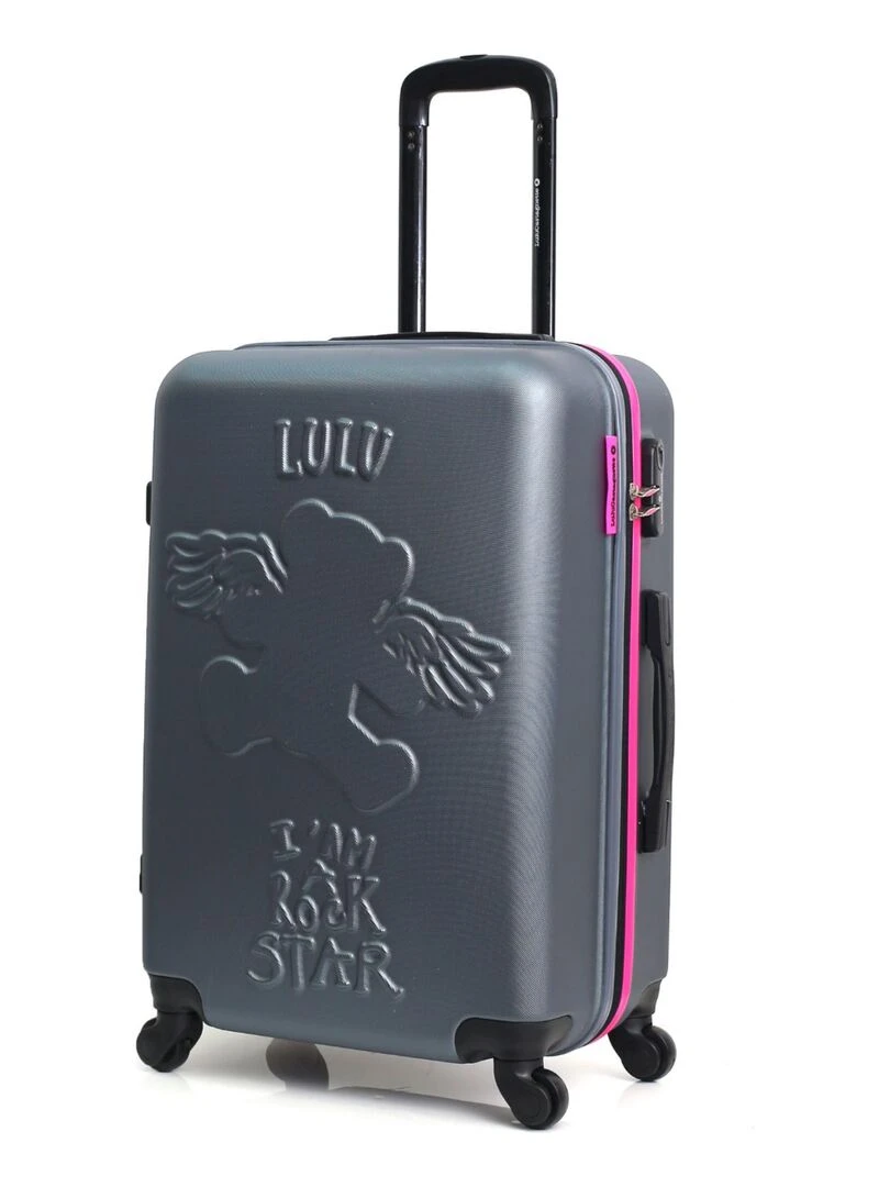 LULU CASTAGNETTE VALISE L OURS AILE Gris foncé