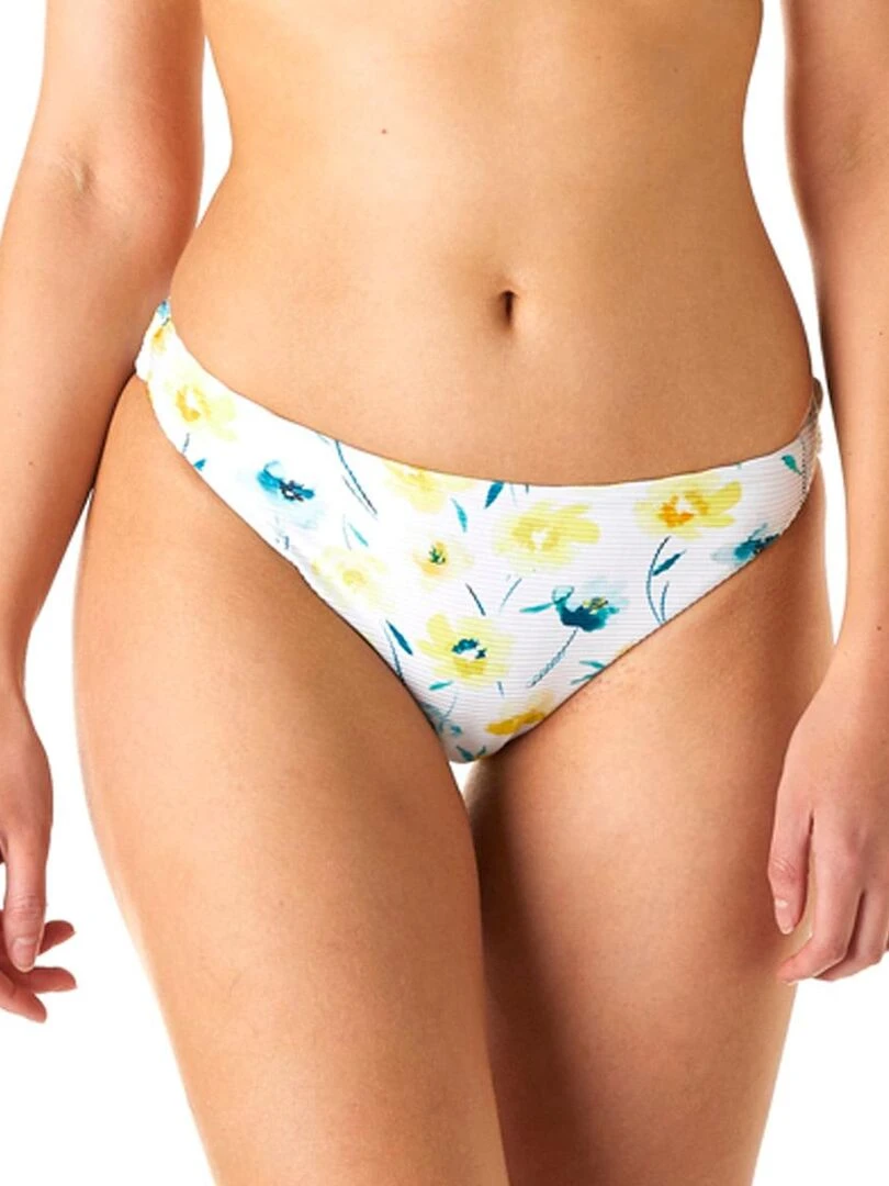 Slip de bain tanga CITRONNADE   Brigitte Bardot Bain   Blanc