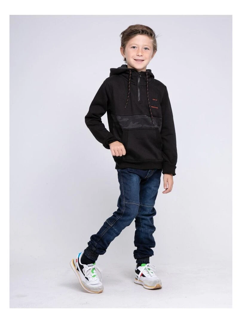 Sweat capuche WASKAL J   Noir