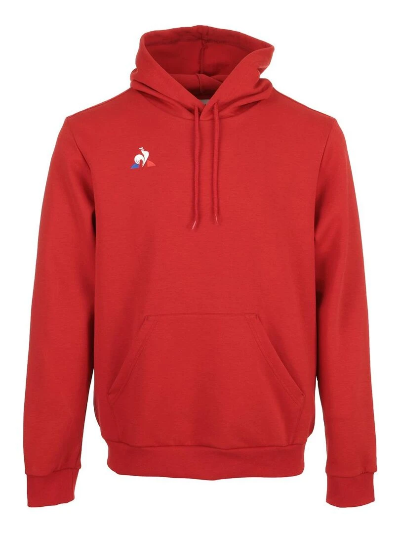 Sweat Le Coq Sportif Hoody Presentation Rouge