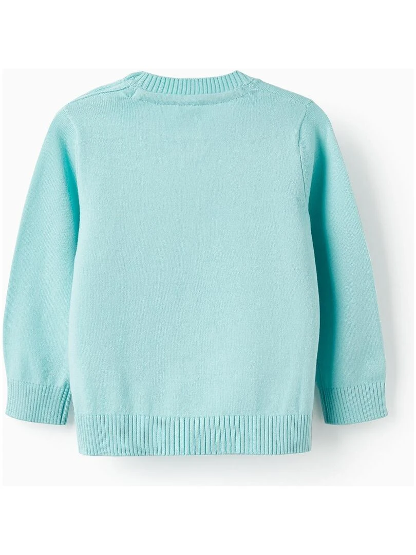 Pull en Maille pour Bébé Garçon SPRING BEGINS Bleu clair
