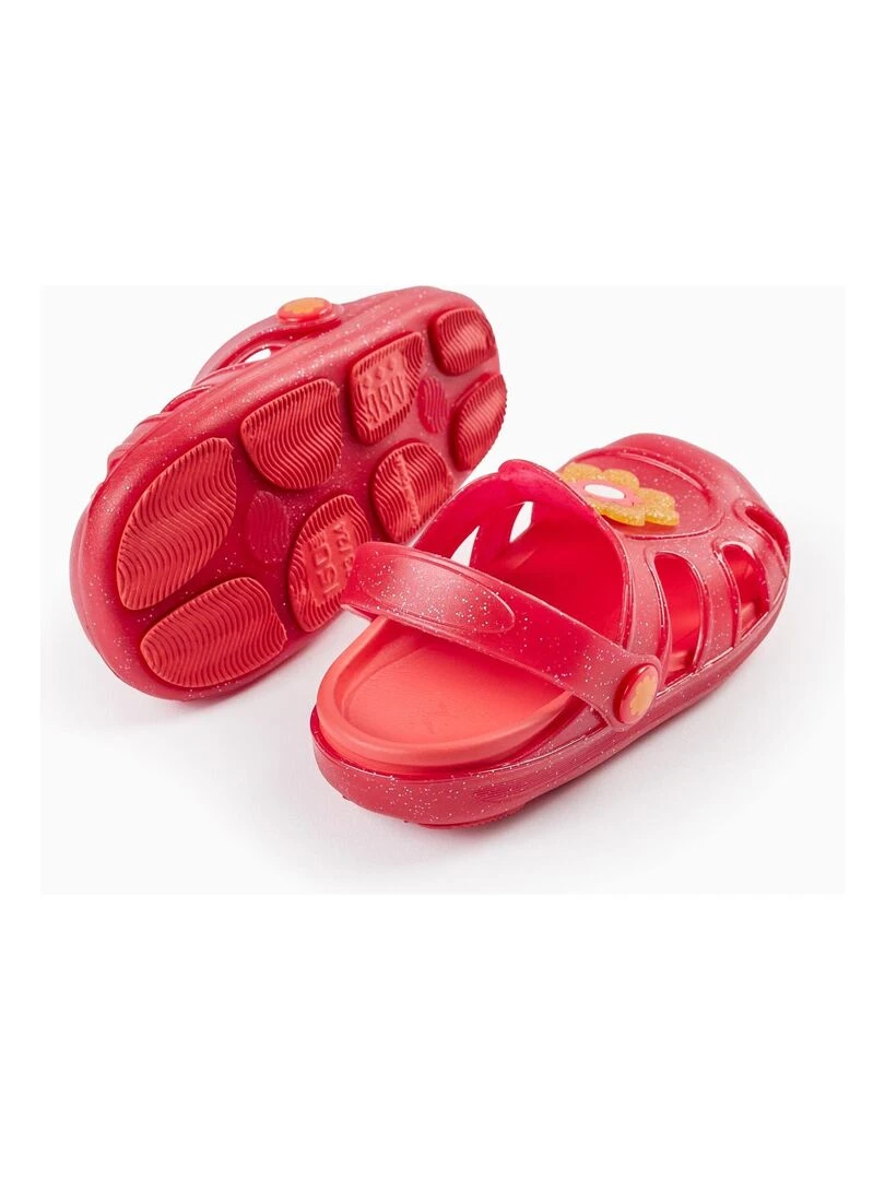Sandales Clogs pour Bébé Fille 'Flower   Delicious'   Rose