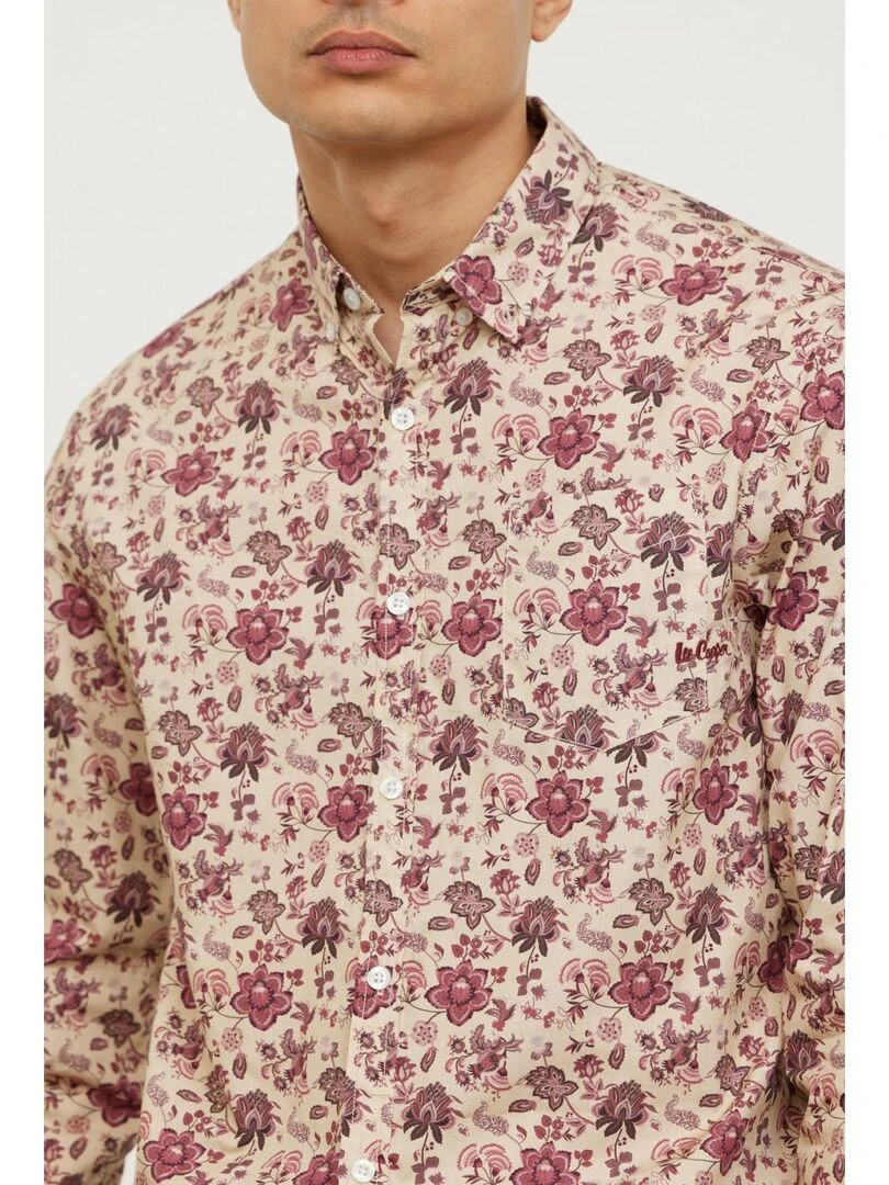 Lee Cooper   Chemise manches longues coton regular DAON   Gris