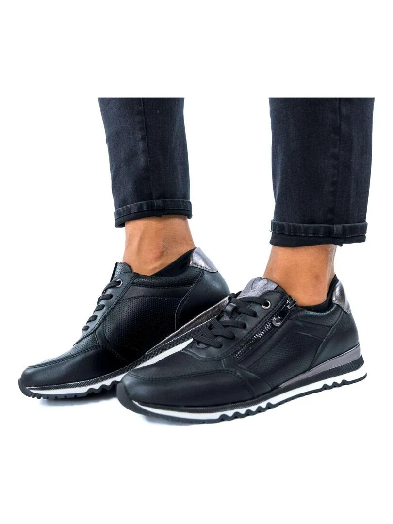 MARCO TOZZI Baskets talon compensé bas Noir