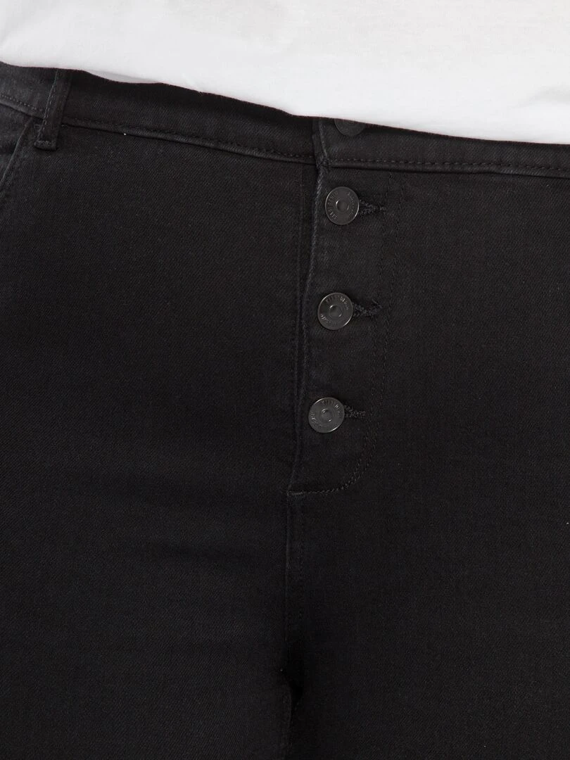 Jean skinny à taille haute   L32   Noir