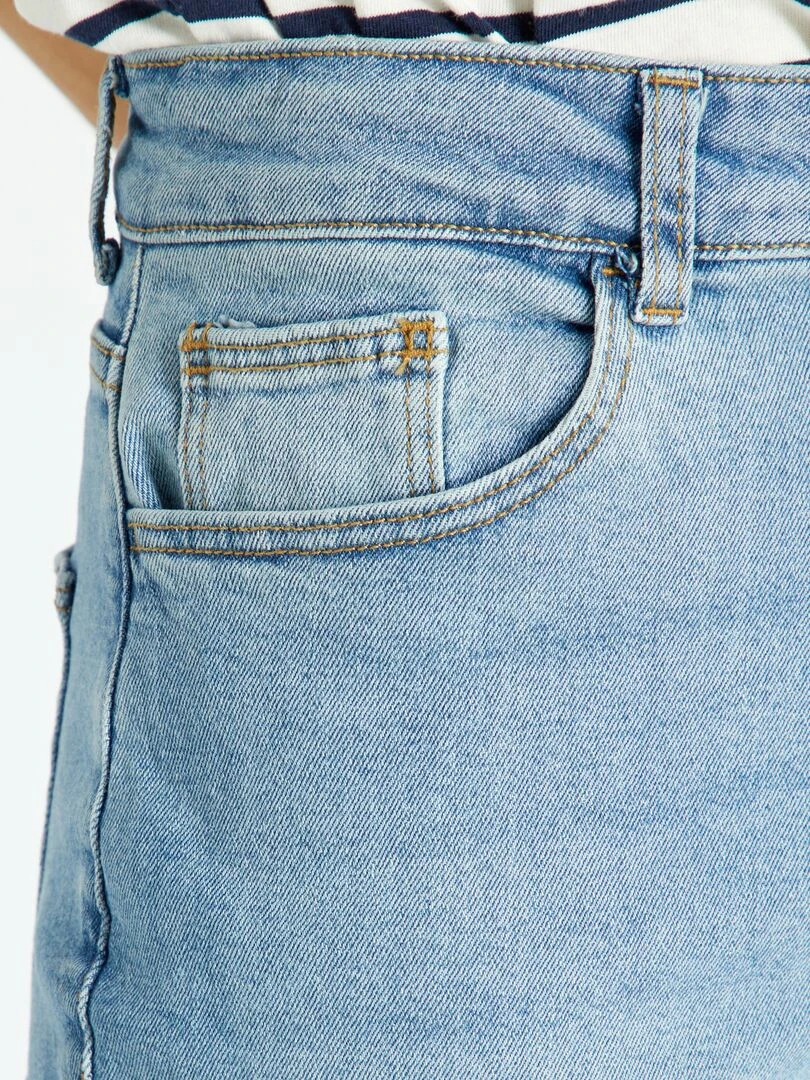 Jean mom à taille très haute   L30   Triple stone