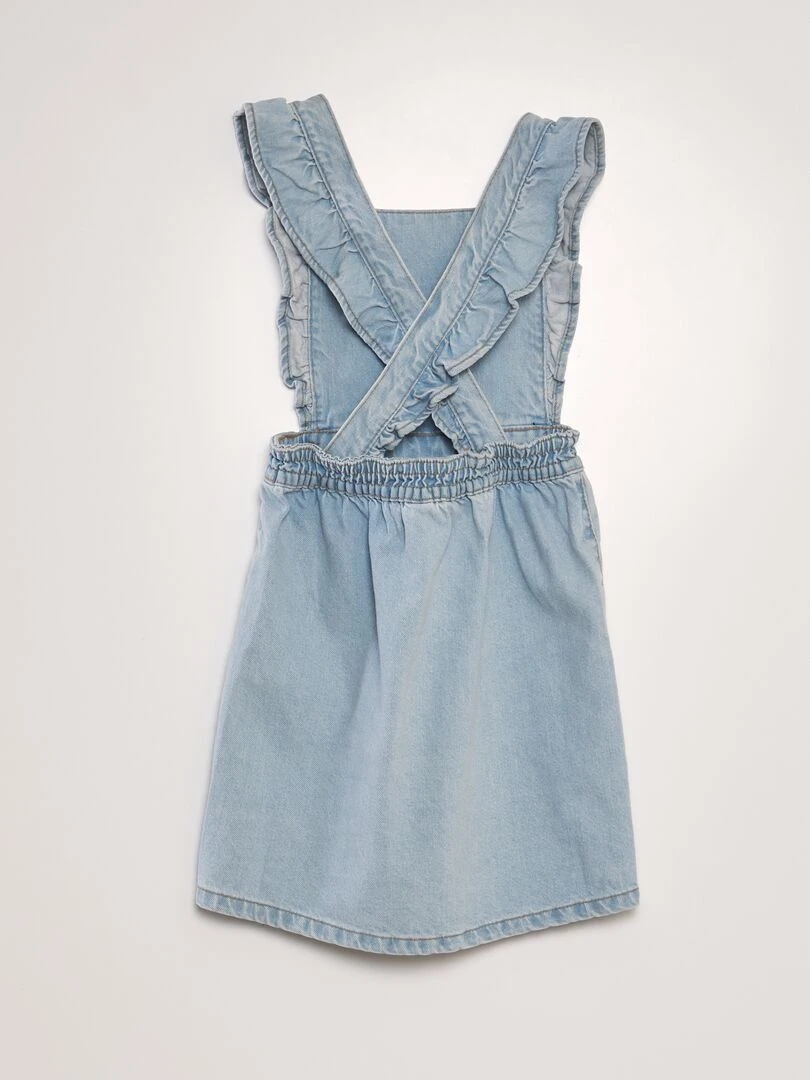 Robe salopette en jean Bleu