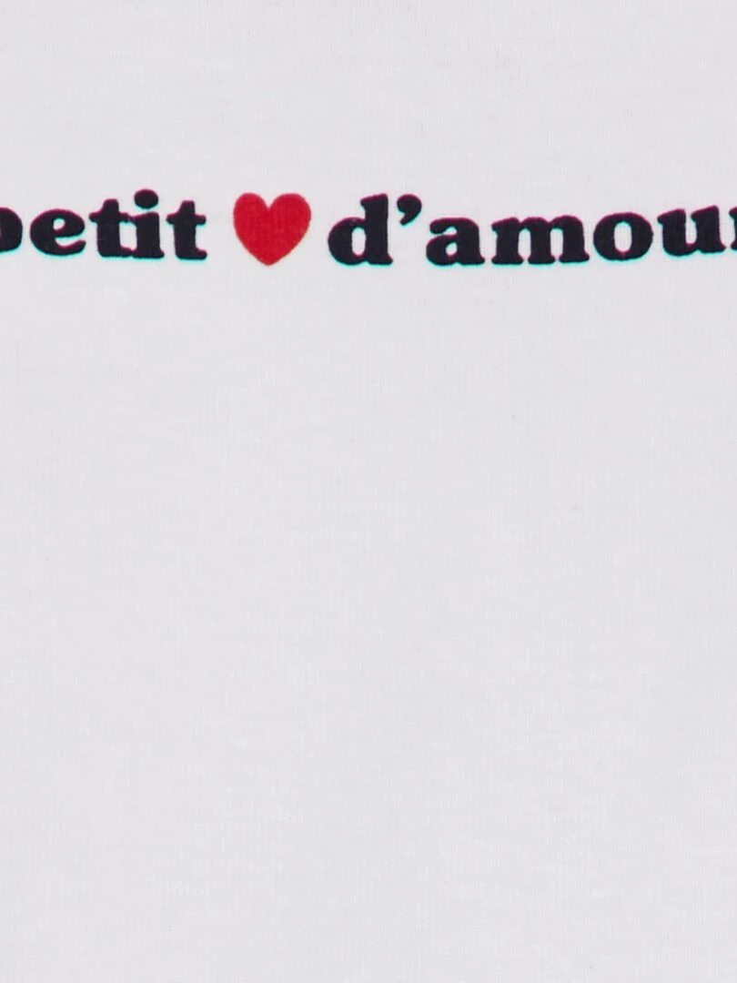 Lot de 2 bodies imprimés   Blanc