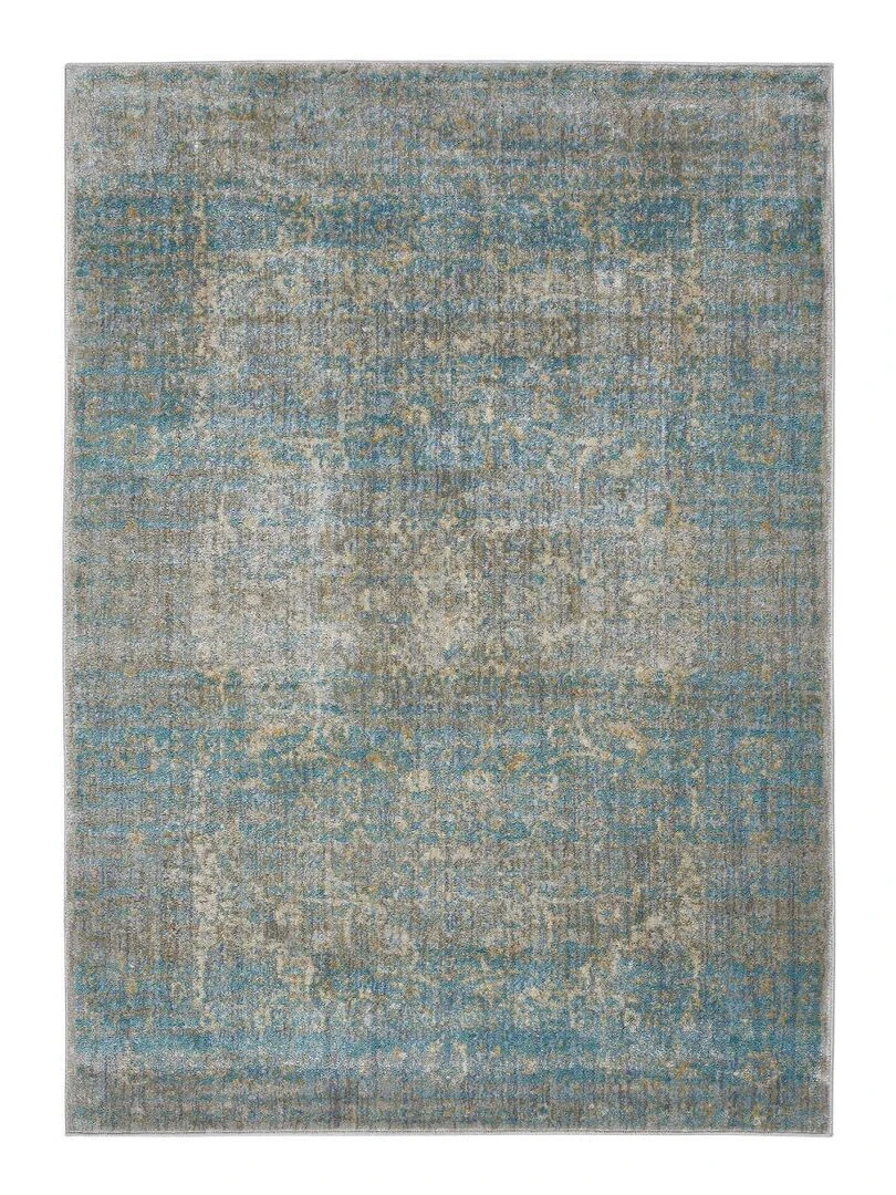 Tapis salon BELANO tissé Bleu