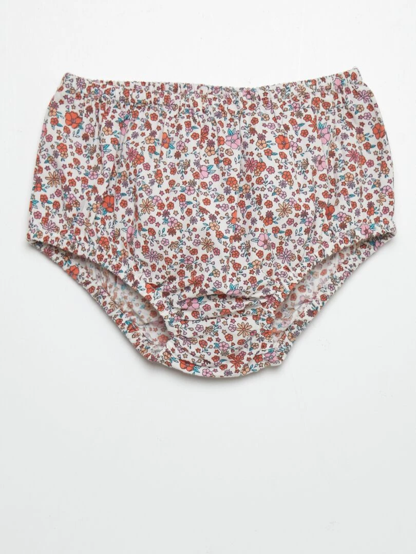 Ensemble robe + bloomer   Blanc