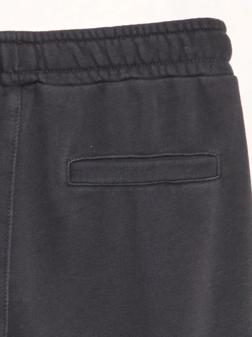 Pantalon droit avec poches à rabat   Noir