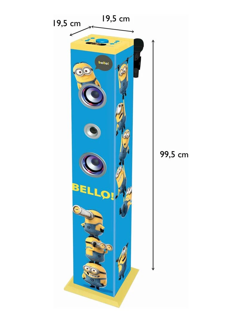 Puissante Enceinte Lumineuse Bluetooth®  Micro Et Fonction Changement De Voix Les Minions   N/A