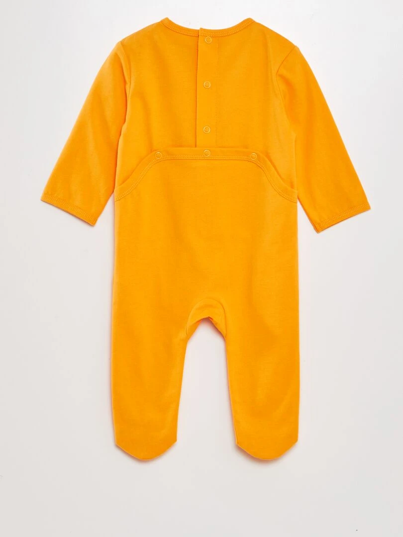 Pyjama dors bien en coton   JAUNE