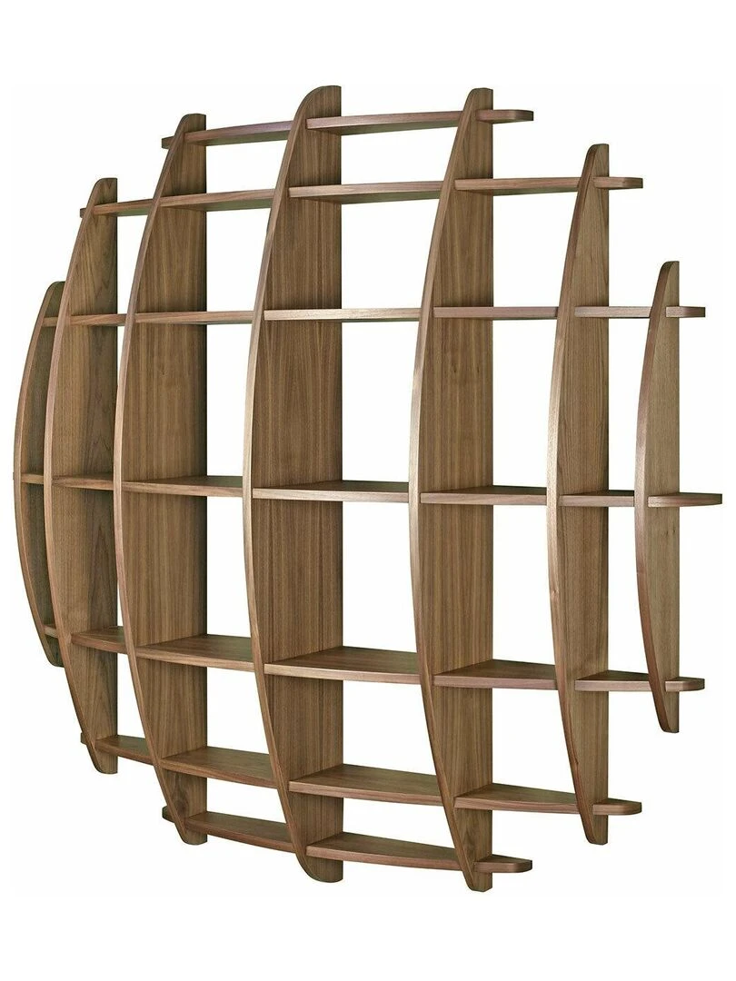 Etagère Demi lune Deva AKITEN RETAIL Marron foncé