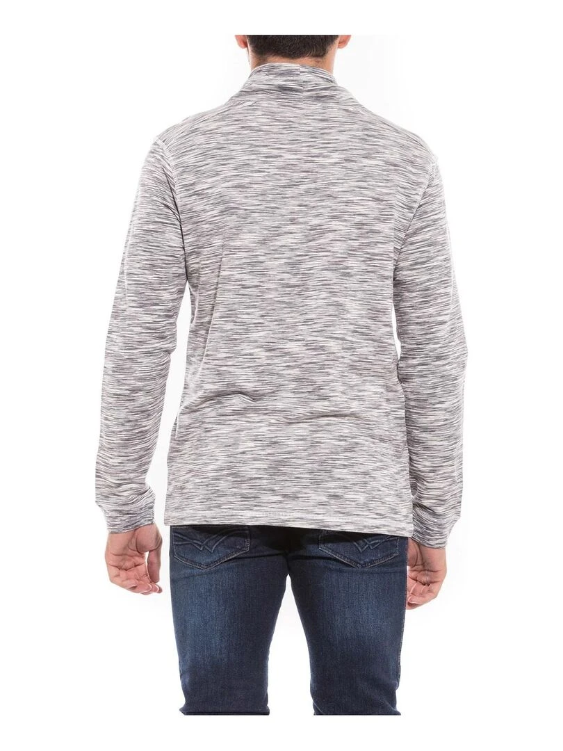 Sweat col boule en coton WIRVINE Gris