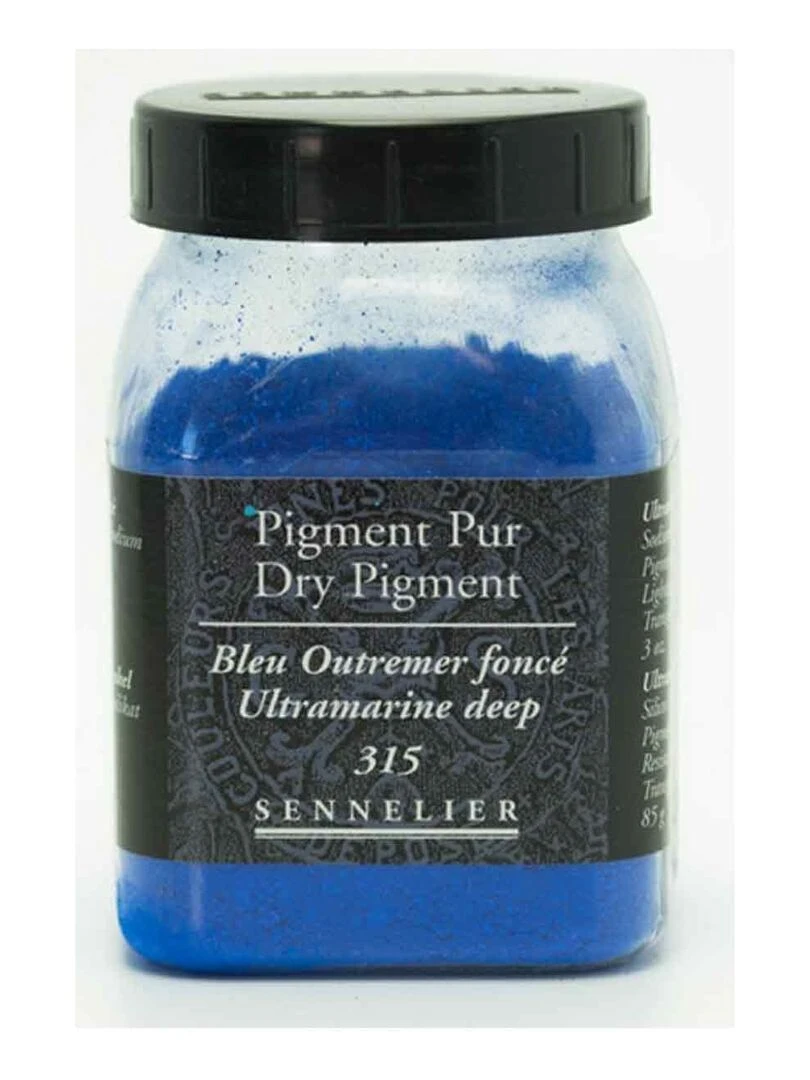 Pigment pour création de peinture pot 85 g Bleu outremer foncé N/A