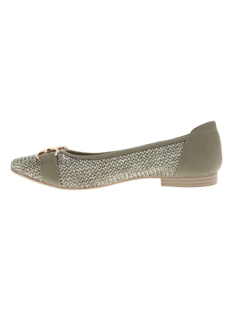 TAMARIS   Ballerines talon plat   Kaki