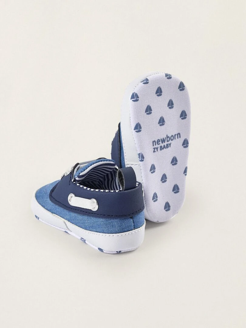 Chaussures Bateau pour Nouveau Né  ATLANTIC COMPANY   Bleu