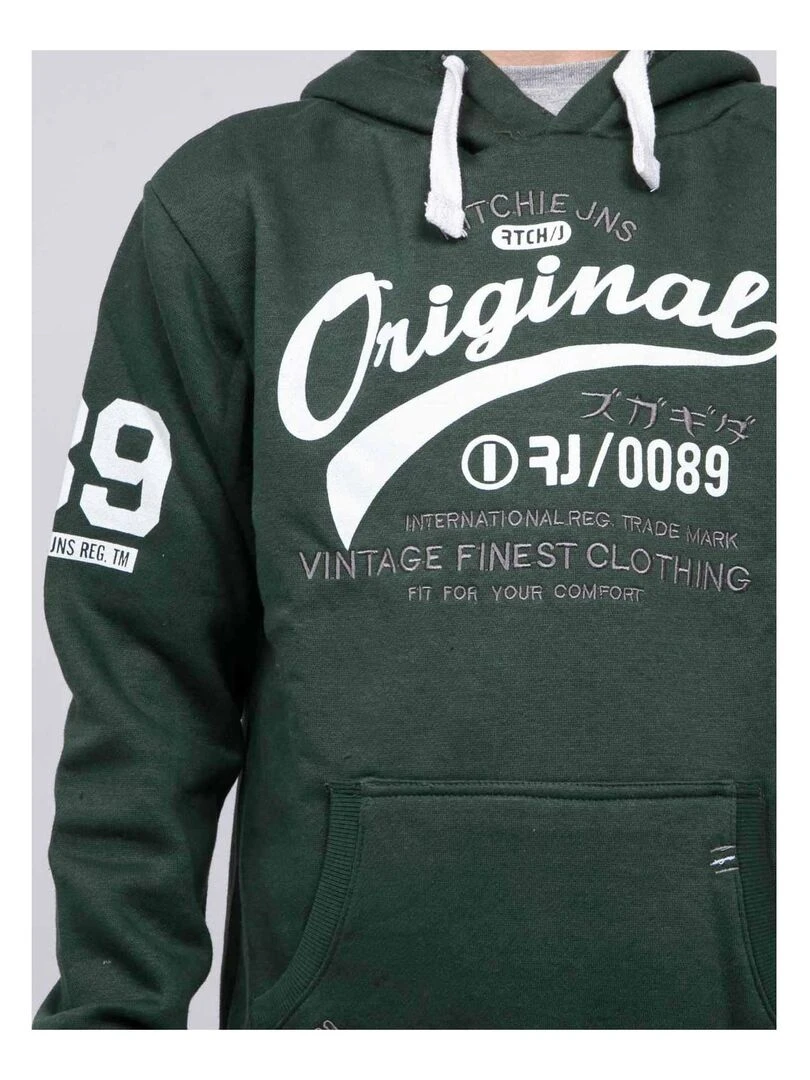 Sweat capuche WARLUZ J   Vert