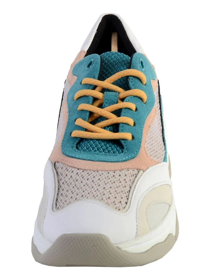 Basket Geox D Kirya B  Suede+Mesh   Bleu