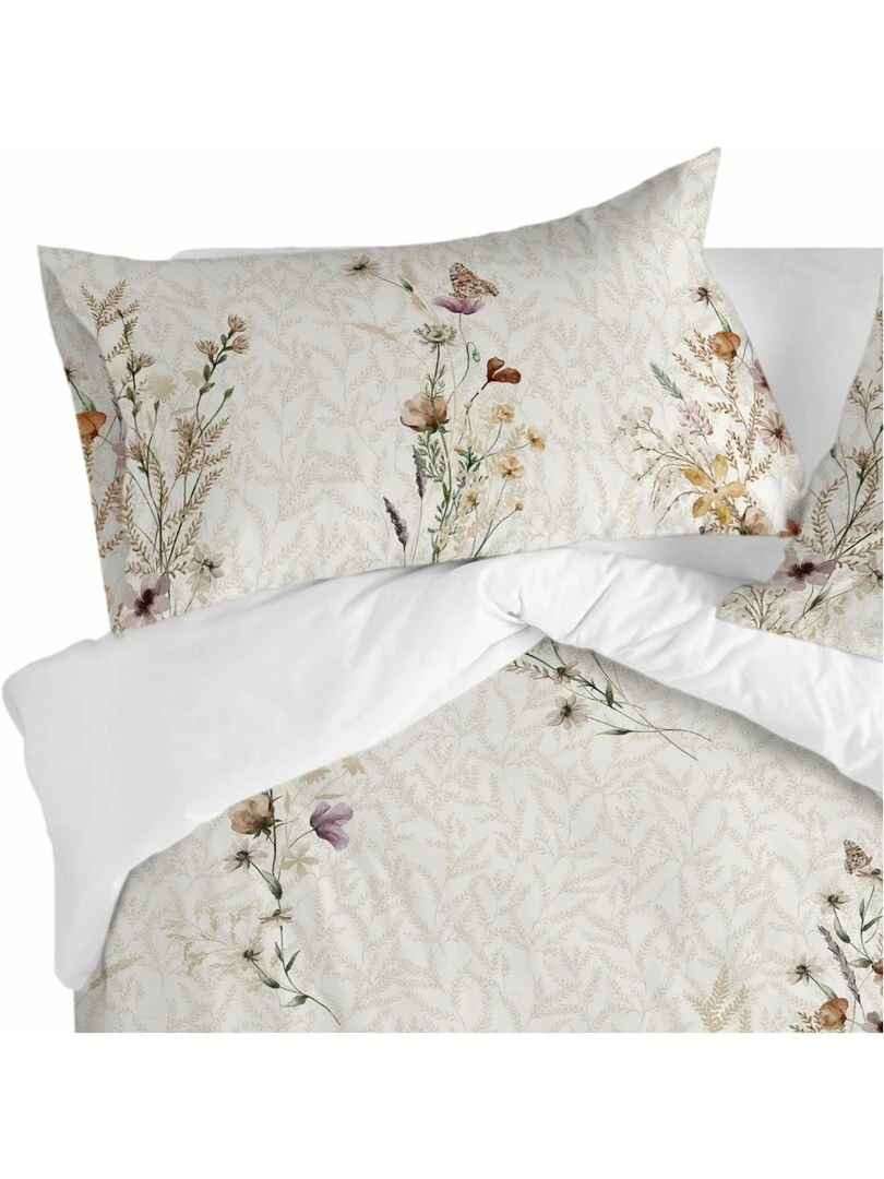 Taie d'oreiller Wild flowers "Happyfriday"   Blanc