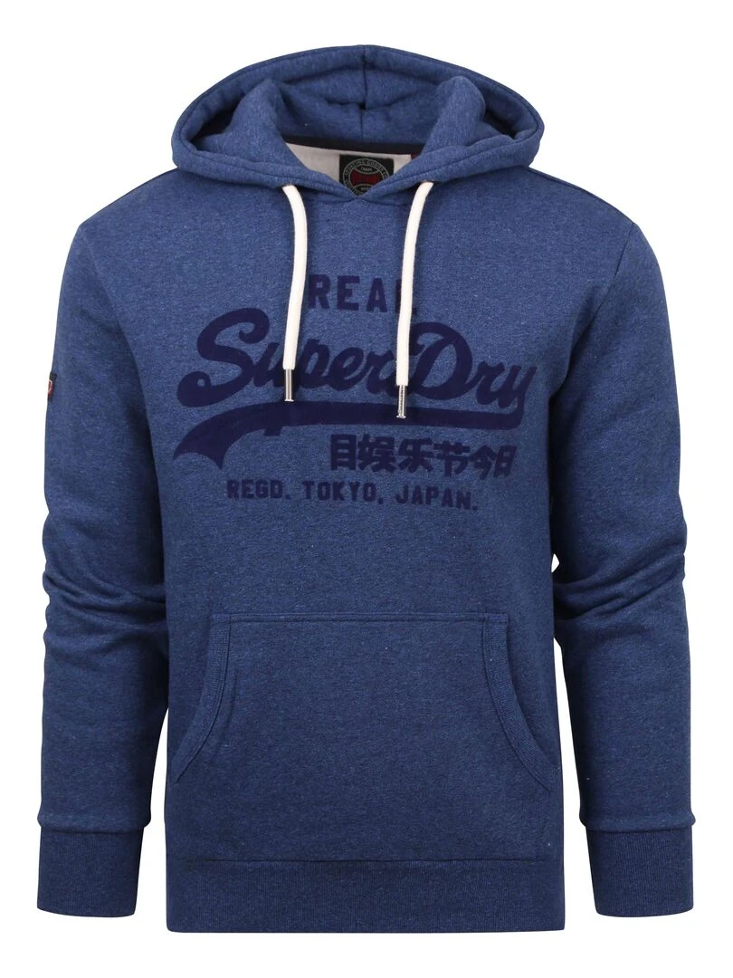 Sweat à Capuche Superdry Tonal VL Bleu