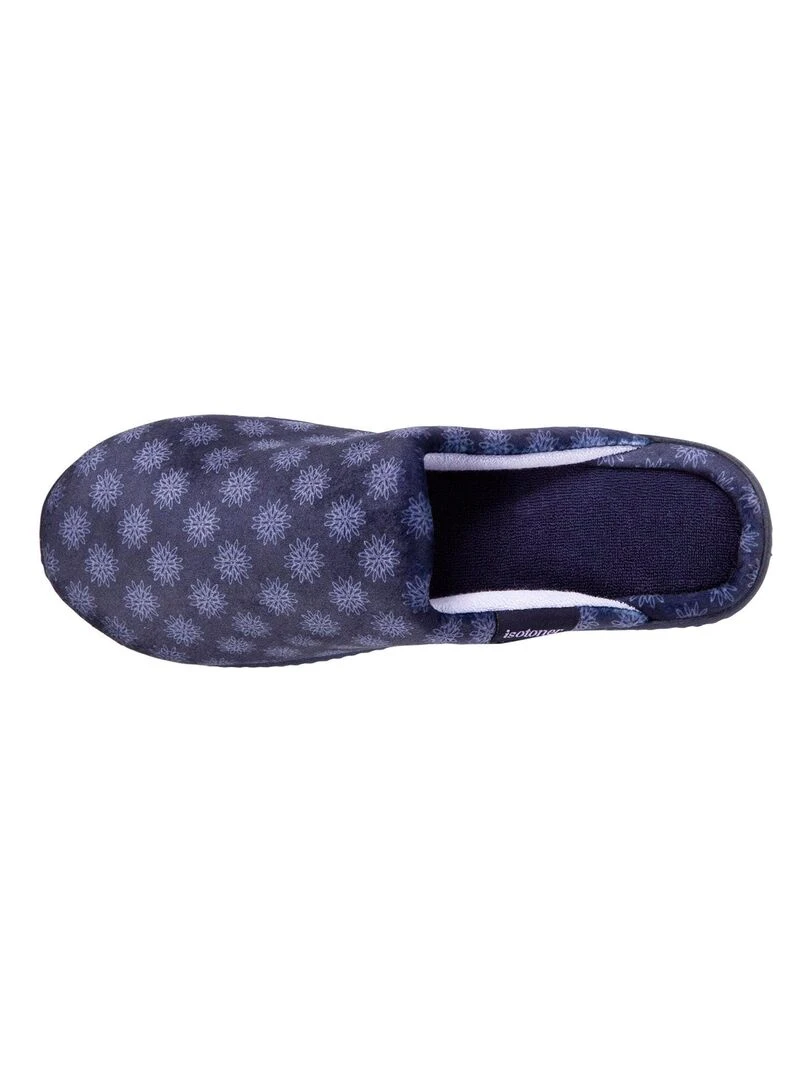 Chaussons mules talon Femme Marine Bleu marine