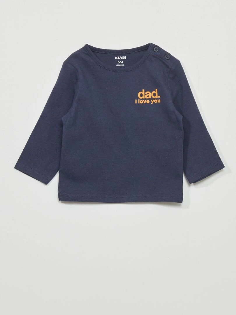 T shirt en jersey Bleu