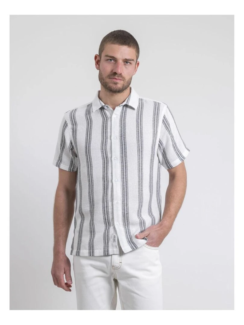 Chemise manches courtes motifs DOULITTLE Noir