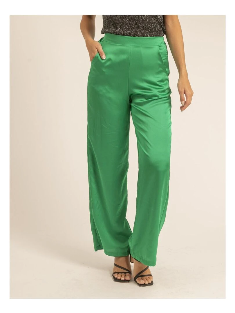 Pantalon fluide EDUARDA Vert