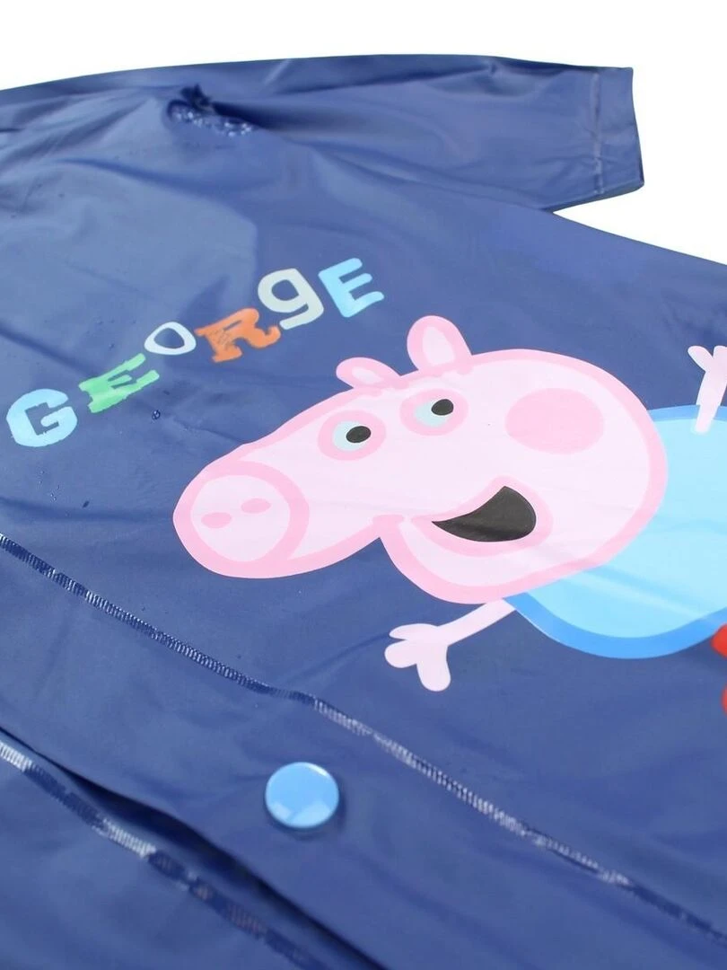 Peppa Pig   Impermeable garçon imprimé Peppa Pig   Bleu marine