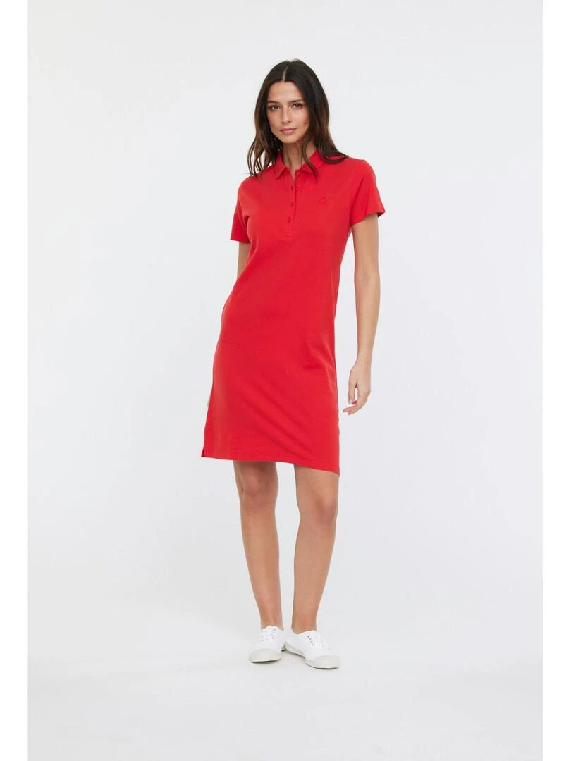 Lee Cooper Robe manches courtes coton regular LOLI MC Rouge