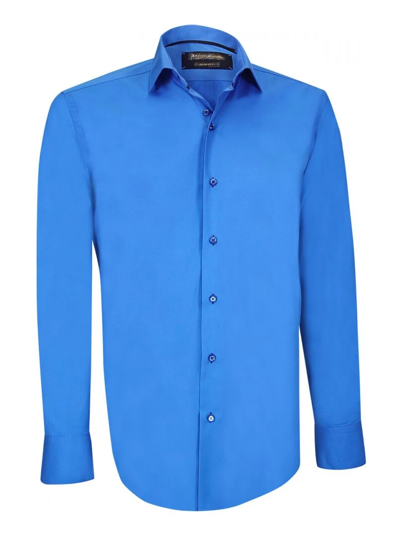 Chemise fashion LORIS Bleu fluo