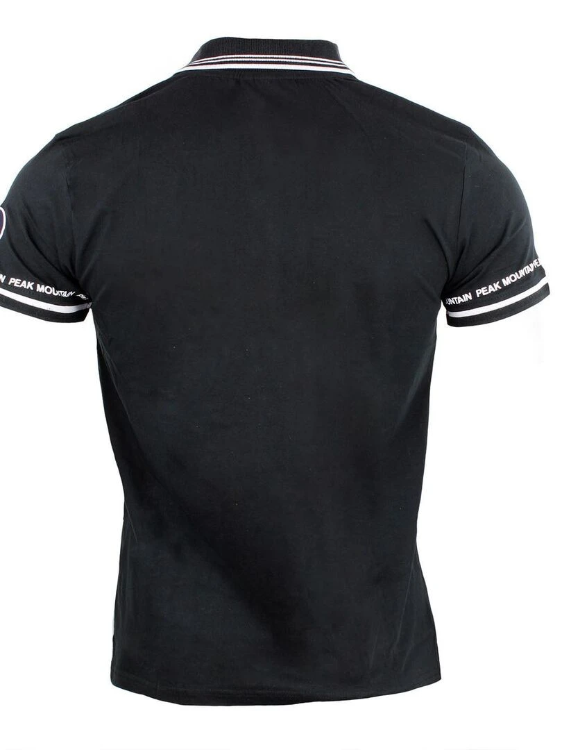 Polo manches courtes homme CROMA PEAK MOUNTAIN Noir Noir