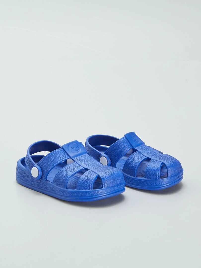 Sabots en plastiqué moulé Bleu