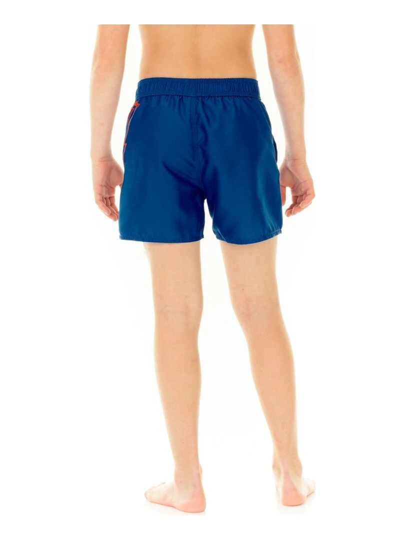 Boardshort court garçon ceinture demi élastiquée Eclair Freegun   Bleu