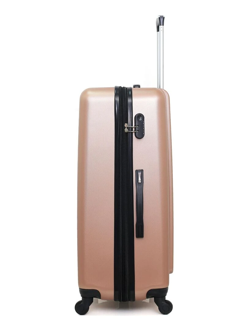 HERO   VALISE GRAND FORMAT ABS LIPARI B  75 CM 4 ROUES   Rose